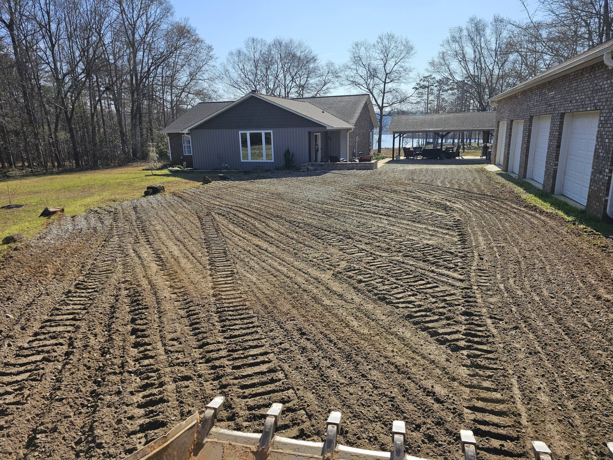 Driveway grading